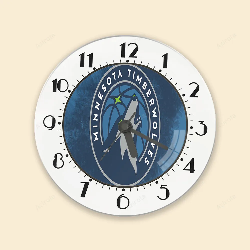 Minnesota Timberwolves Emblem v11 Alarm Clock