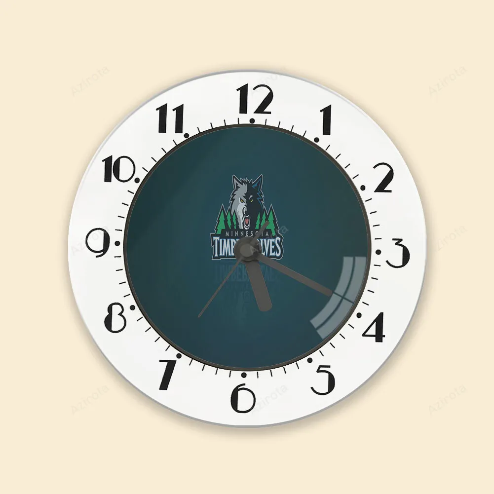 Minnesota Timberwolves Emblem v50 Alarm Clock