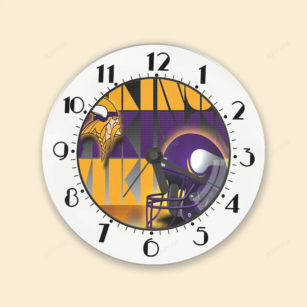 Minnesota Vikings Emblem Helmet Alarm Clock