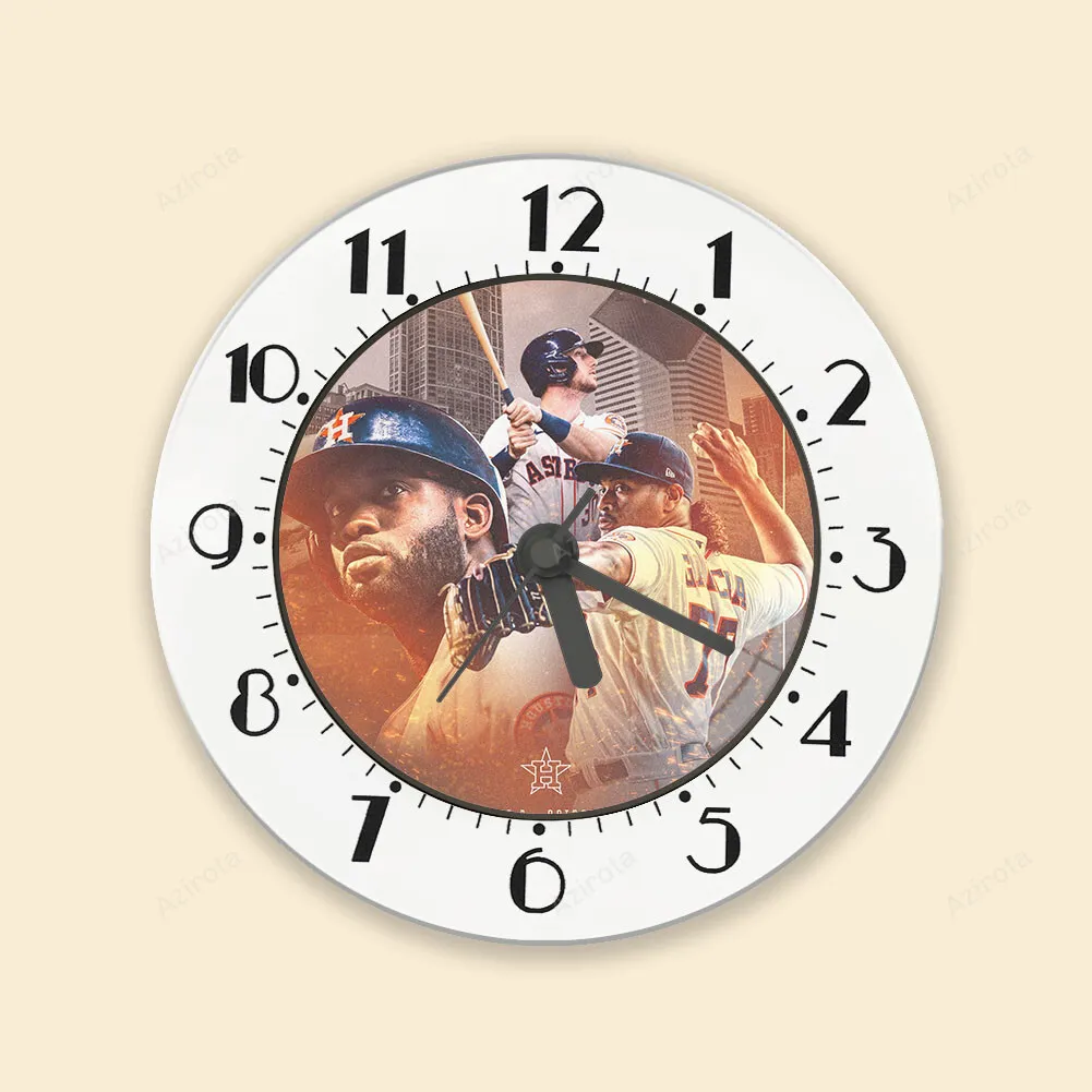 Houston Astros Team City v2 Alarm Clock
