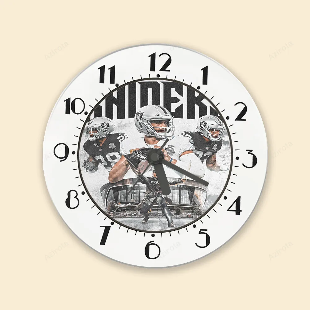 Las Vegas Raiders Players Art3 Alarm Clock