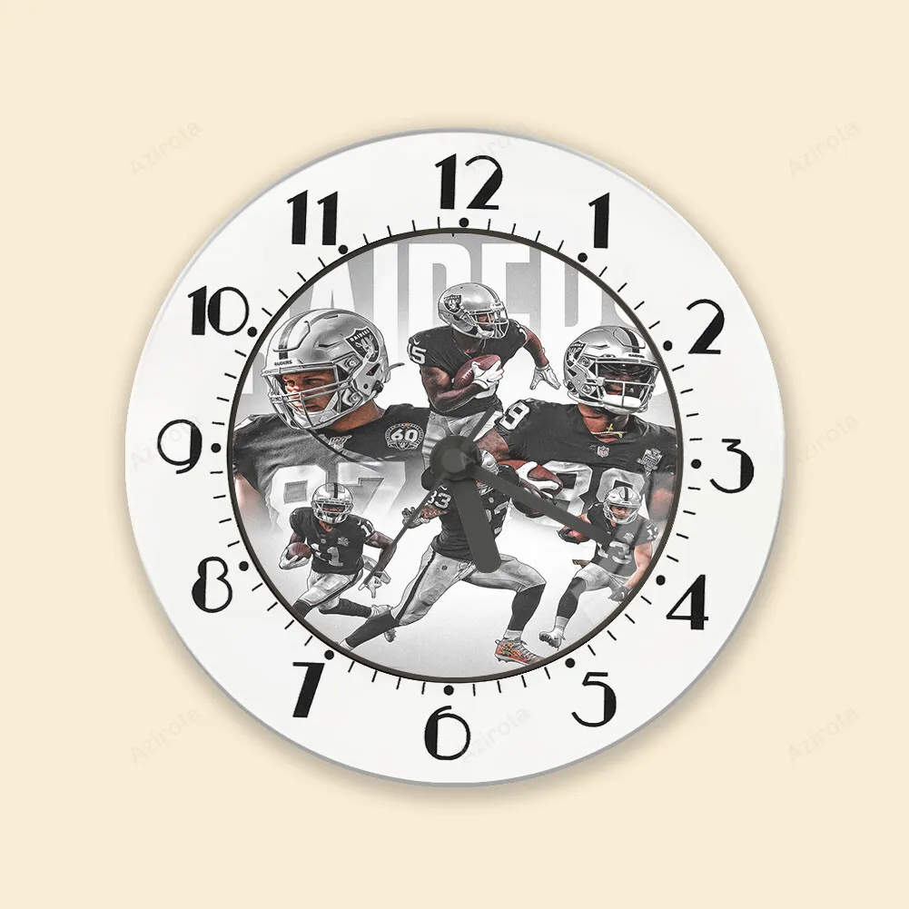 Las Vegas Raiders Players Art2 Alarm Clock
