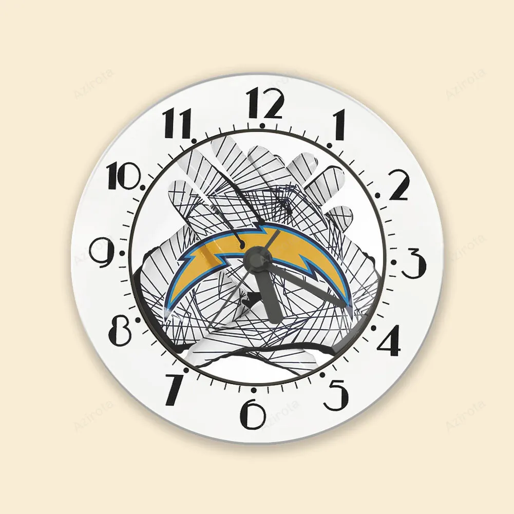 Los Angeles Chargers Emblem v39 Alarm Clock