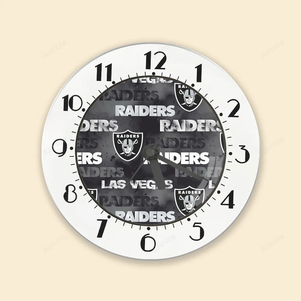 Las Vegas Raiders Logo Pattern7 Alarm Clock
