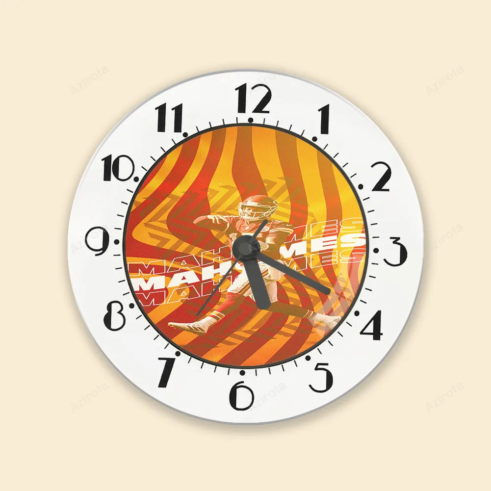 Kansas City Chiefs Patrick Mahomes 15 v4 Alarm Clock