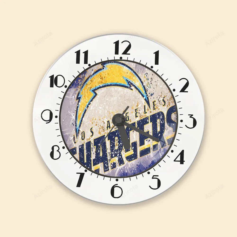Los Angeles Chargers Emblem v12 Alarm Clock