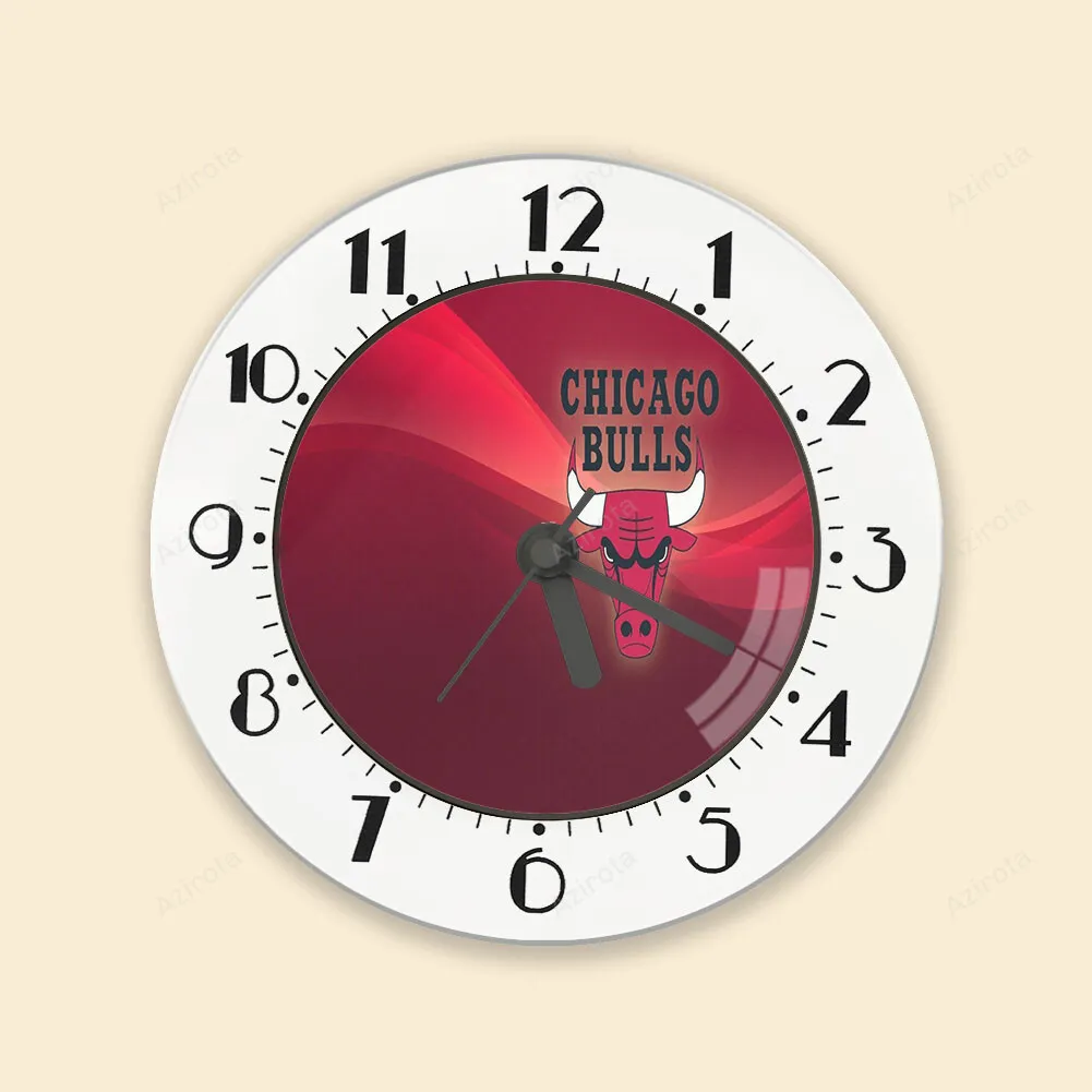 Chicago Bulls Emblem v32 Alarm Clock