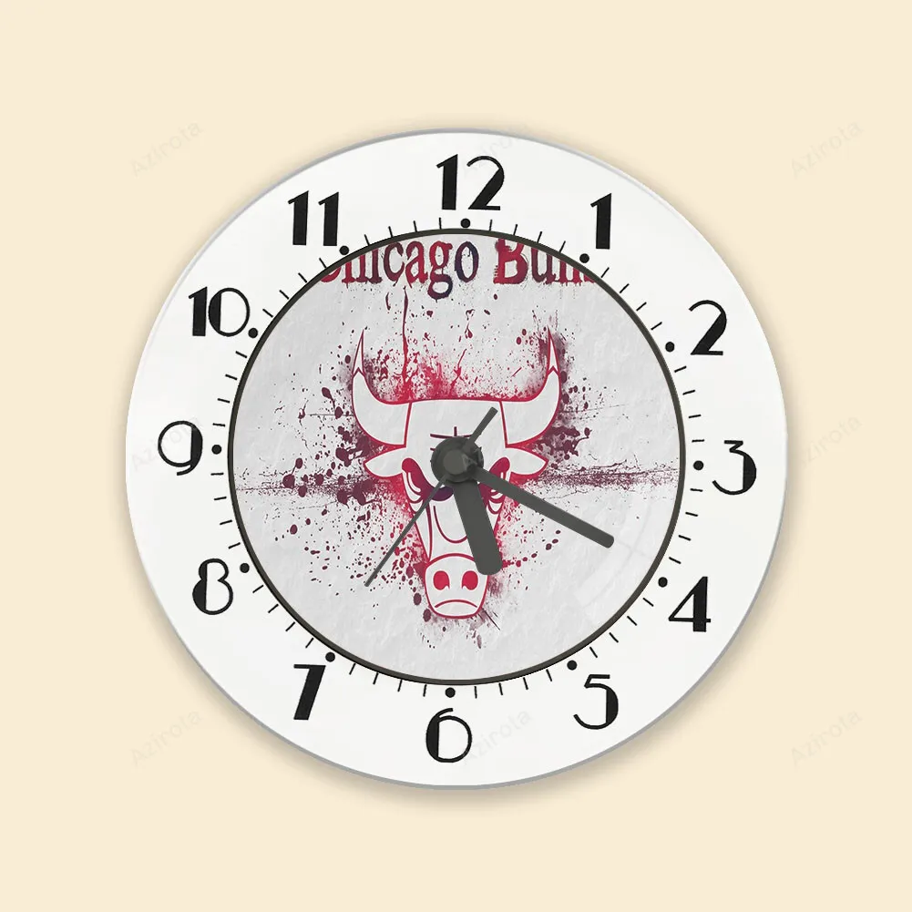 Chicago Bulls Emblem v28 Alarm Clock