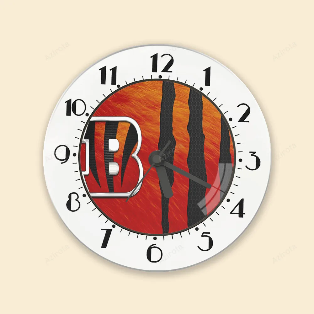 Cincinnati Bengals Emblem Scratch Alarm Clock