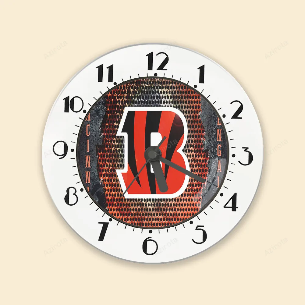 Cincinnati Bengals Emblem Metal2 Alarm Clock