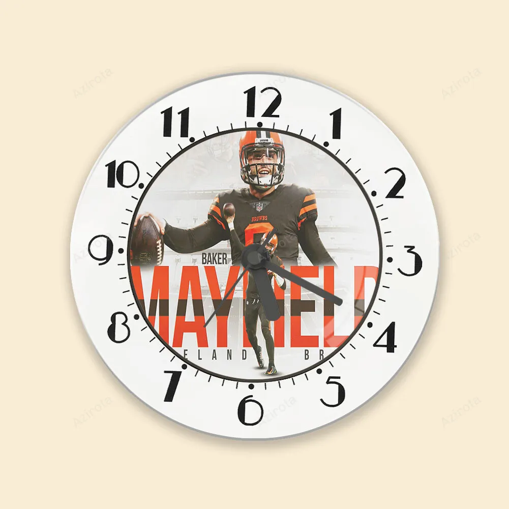 Cleveland Browns Baker Mayfield 06 v4 Alarm Clock
