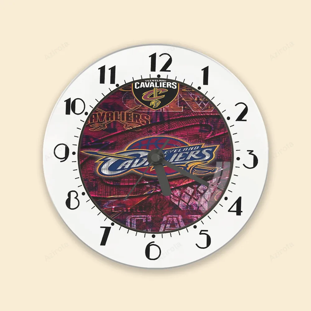 Cleveland Cavaliers Logo Texture2 Alarm Clock