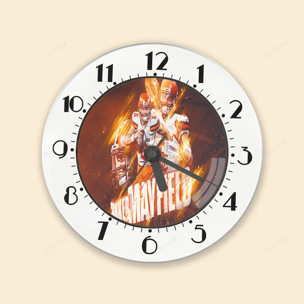 Cleveland Browns Baker Mayfield 06 Fire Alarm Clock
