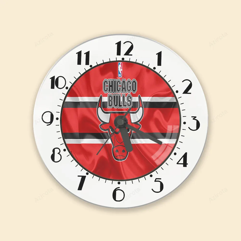 Chicago Bulls Emblem v4 Alarm Clock