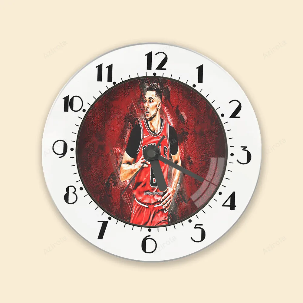 Chicago Bulls 08 Zach LaVine z1 Alarm Clock