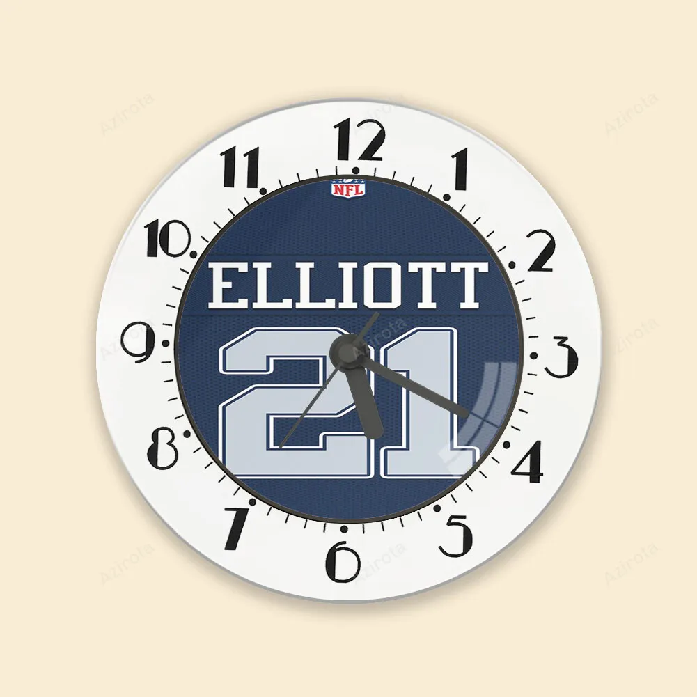 Dallas Cowboys Elliott 21 Jersey Alarm Clock