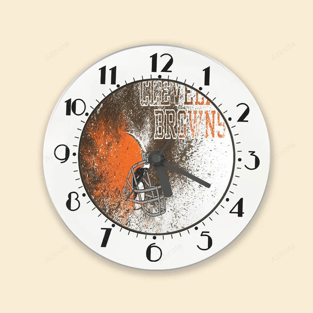 Cleveland Browns Logo Art v1 Alarm Clock
