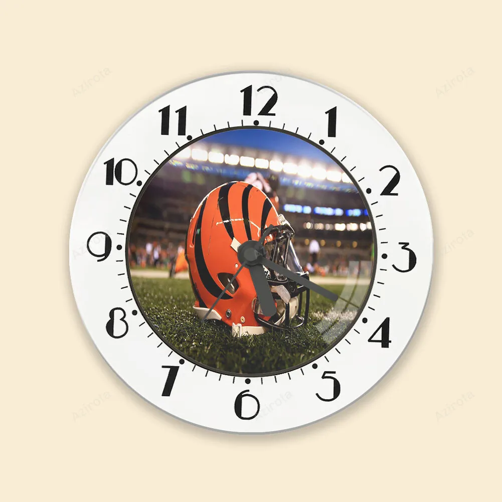 Cincinnati Bengals Emblem Helmet v2 Alarm Clock