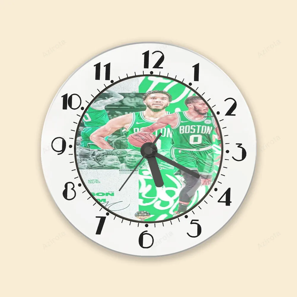 Boston Celtics Jayson Tatum Trophy Green Alarm Clock
