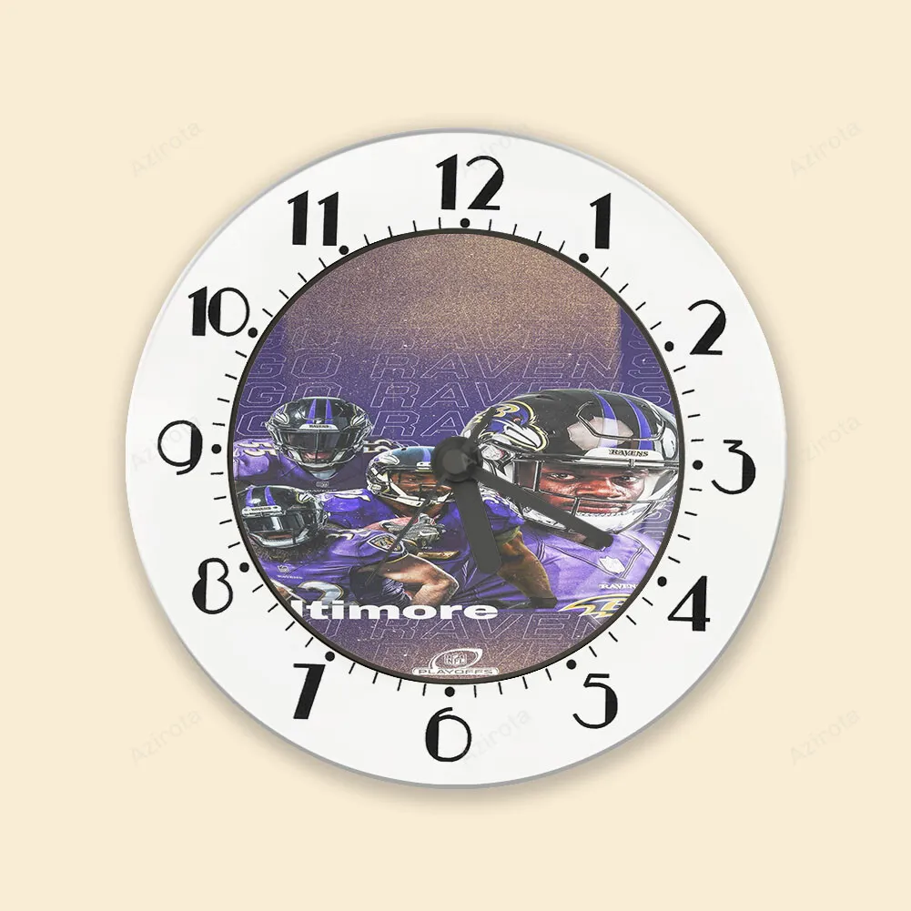 Baltimore Ravens Team27 Alarm Clock