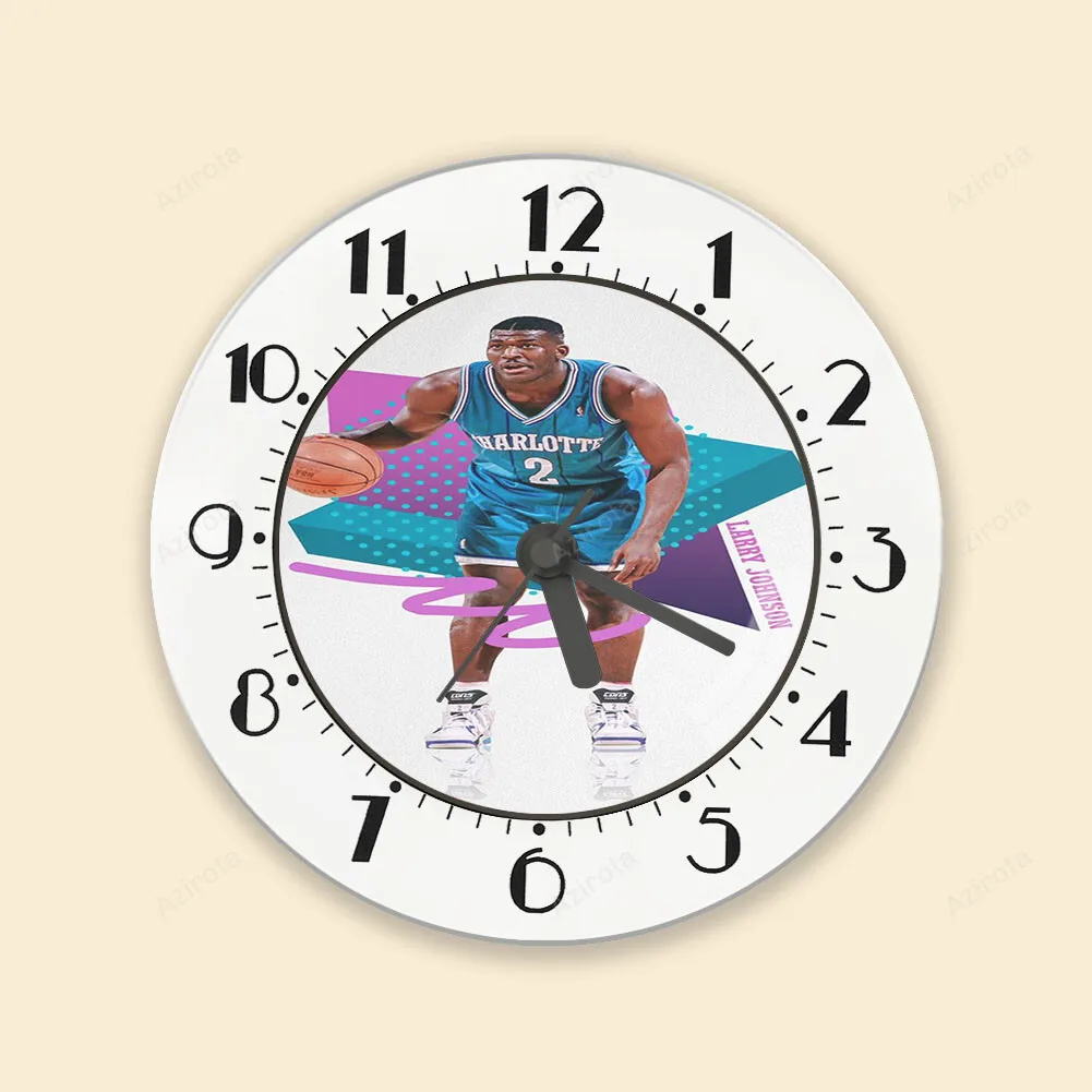 Charlotte Hornets Larry Johnson3 Alarm Clock