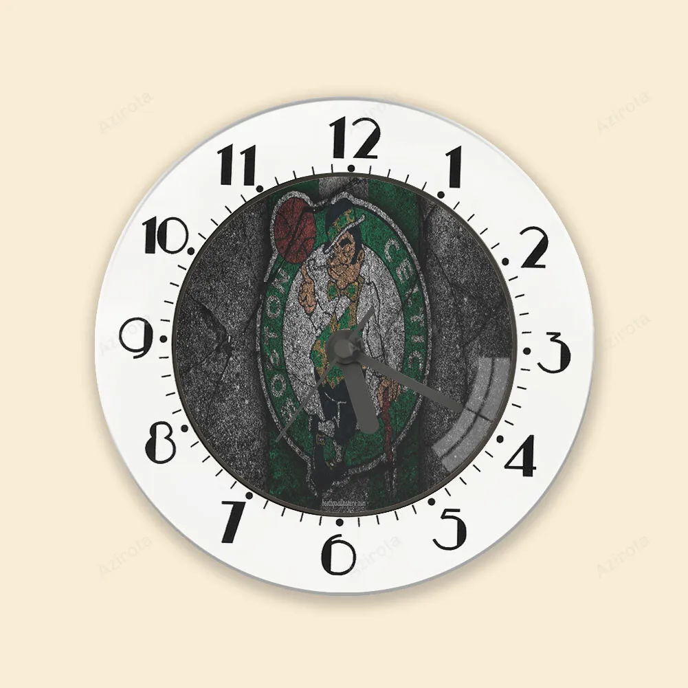 Boston Celtics Crack Stone Alarm Clock
