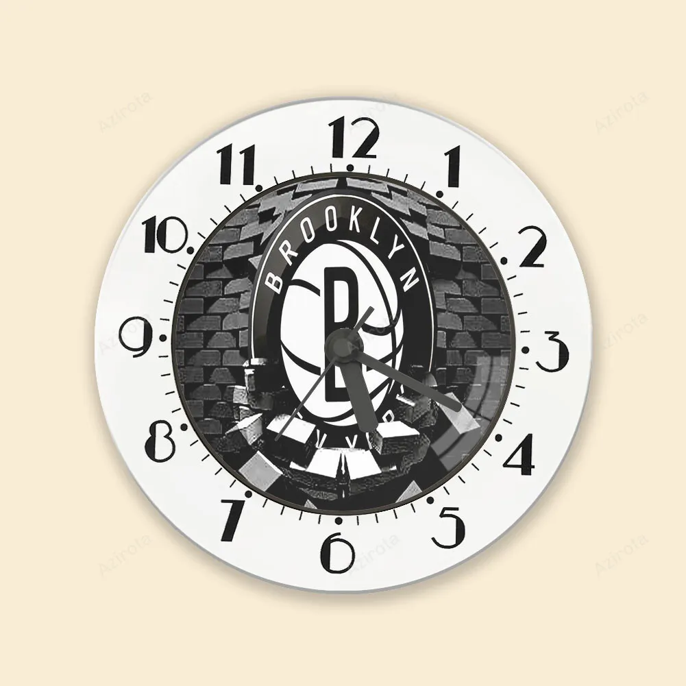 Brooklyn Nets Brick Wall Alarm Clock