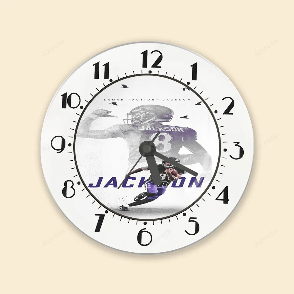 Baltimore Ravens Lamar Jackson 8 v8 Alarm Clock