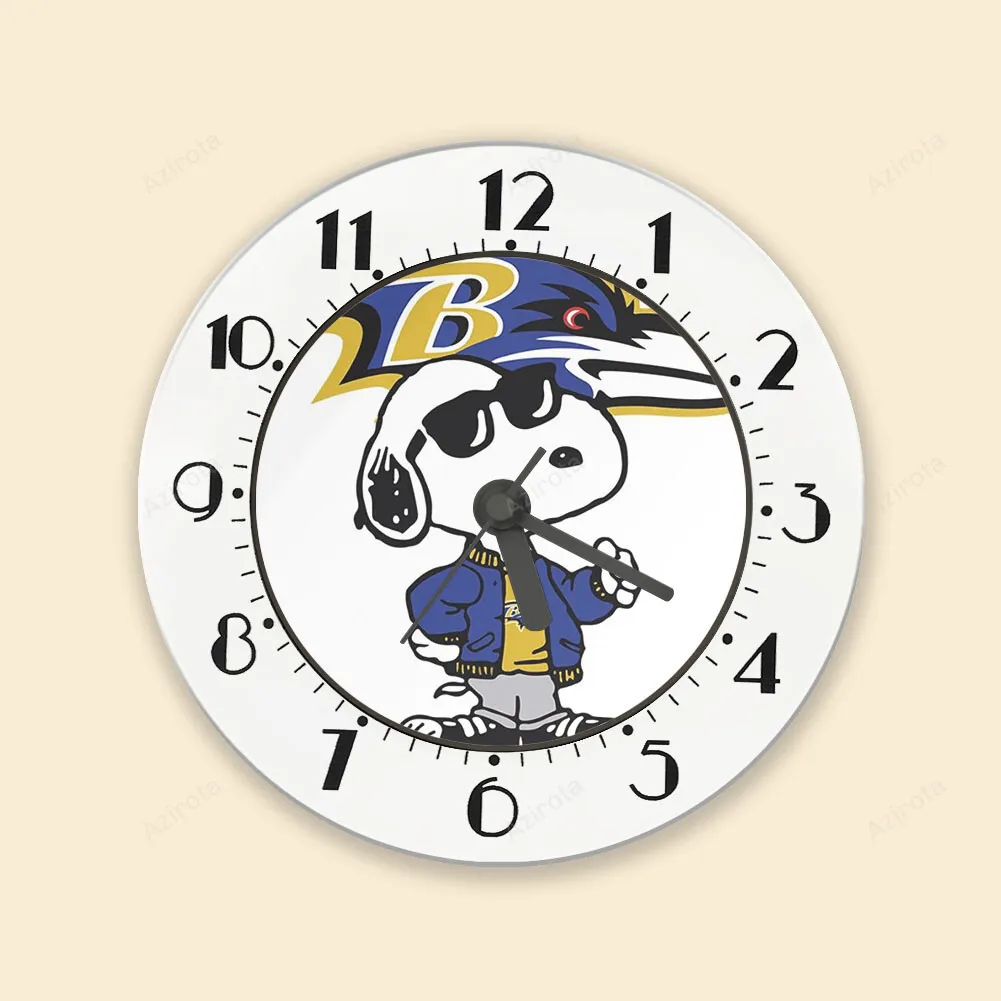 Baltimore Ravens Snoopy v3 Alarm Clock