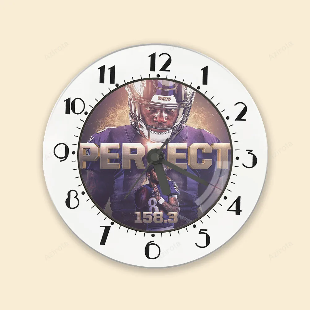 Baltimore Ravens Lamar Jackson 8 v16 Alarm Clock