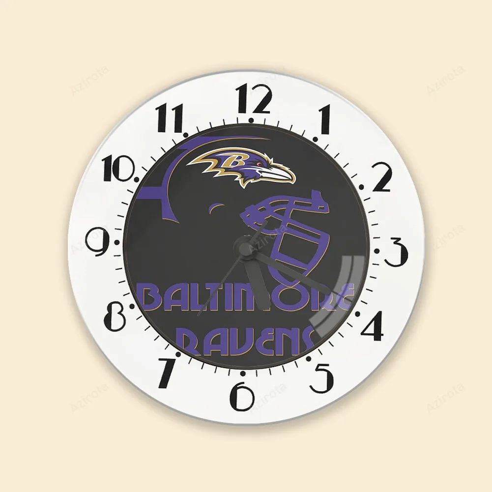 Baltimore Ravens Helmet2 Alarm Clock