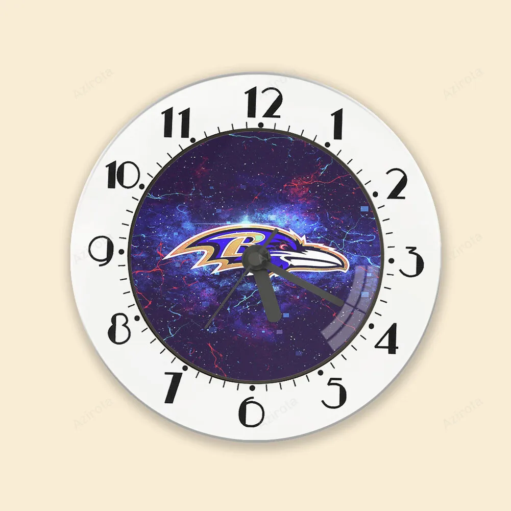 Baltimore Ravens Logo Splash Alarm Clock