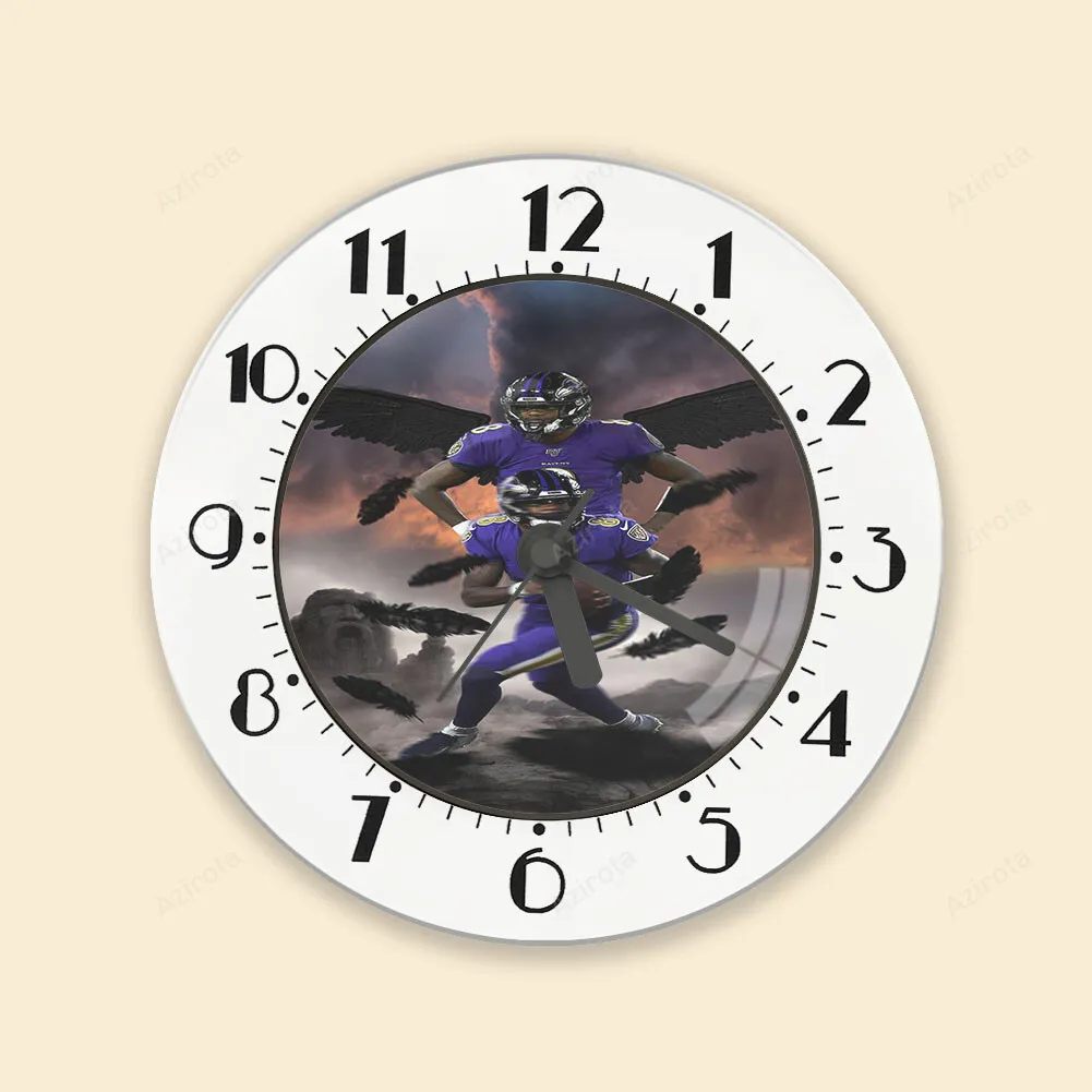 Baltimore Ravens Lamar Jackson 8 v11 Alarm Clock