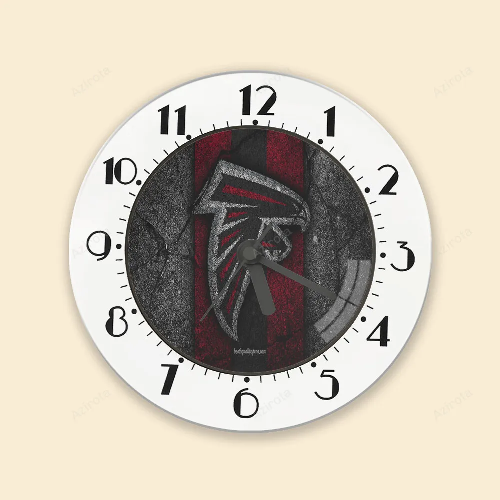 Atlanta Falcons Black Stone Alarm Clock