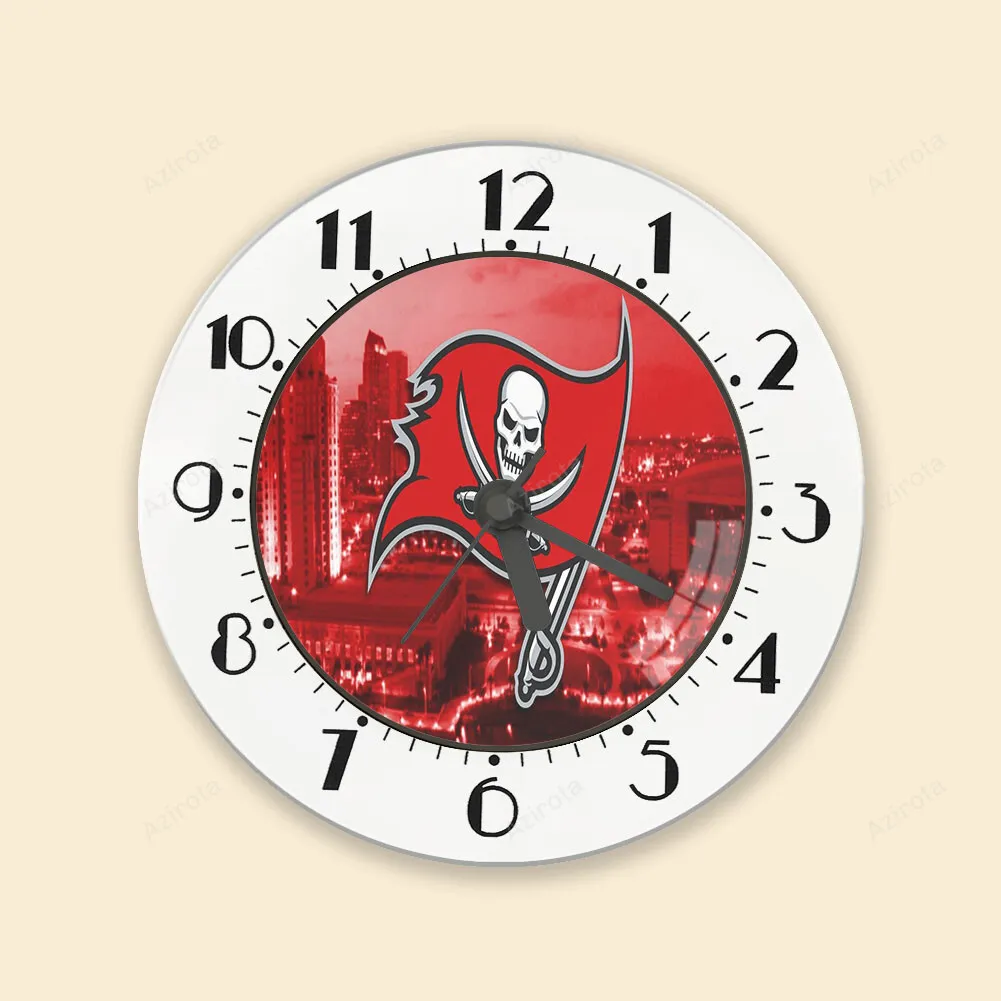 Tampa Bay Buccaneers Emblem v23 Alarm Clock