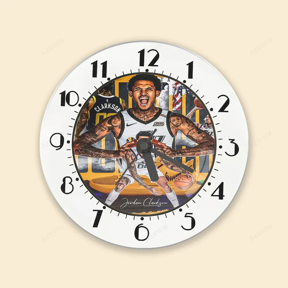 Utah Jazz 00 Jordan Clarkson v13 Alarm Clock
