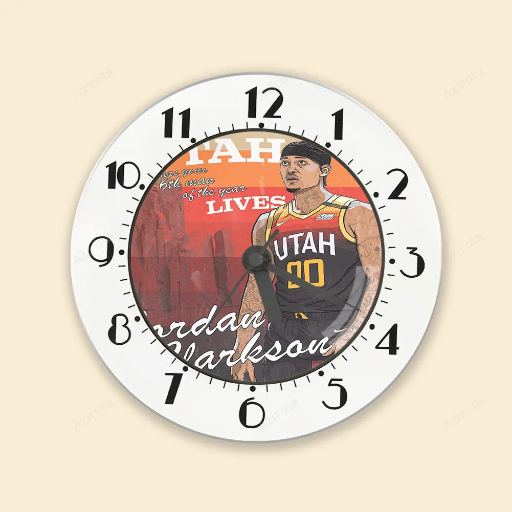 Utah Jazz 00 Jordan Clarkson v37 Alarm Clock