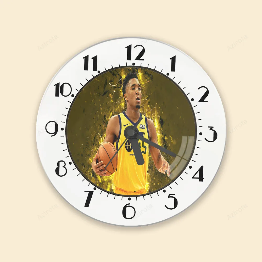 Utah Jazz 45 Donova Mitchell v22 Alarm Clock
