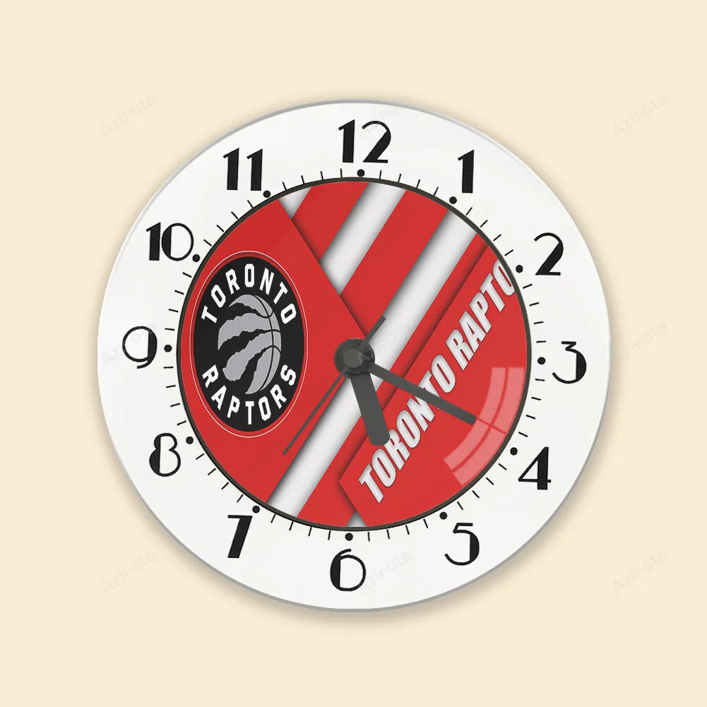 Toronto Raptors Red White Alarm Clock