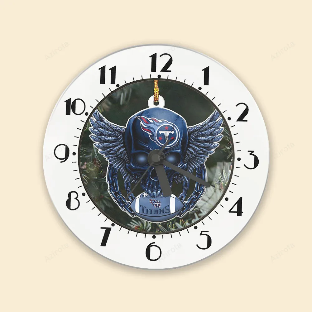 Tennessee Titans Skull v27 Alarm Clock