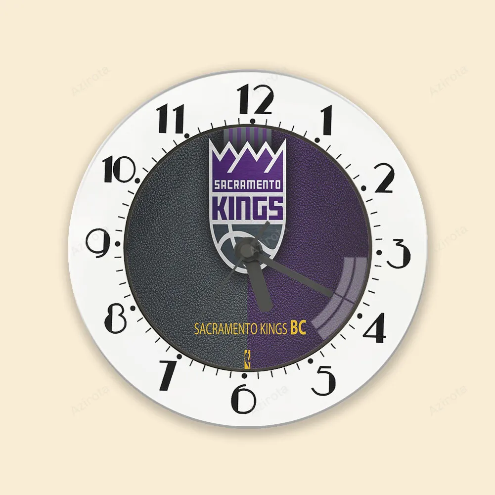 Sacramento Kings Emblem Texture1 Alarm Clock