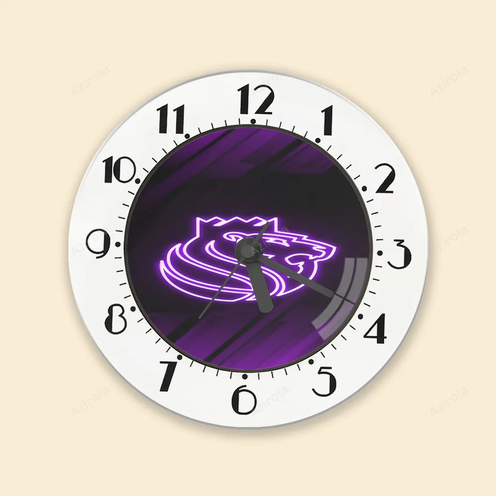 Sacramento Kings Lion Neon Texture Alarm Clock