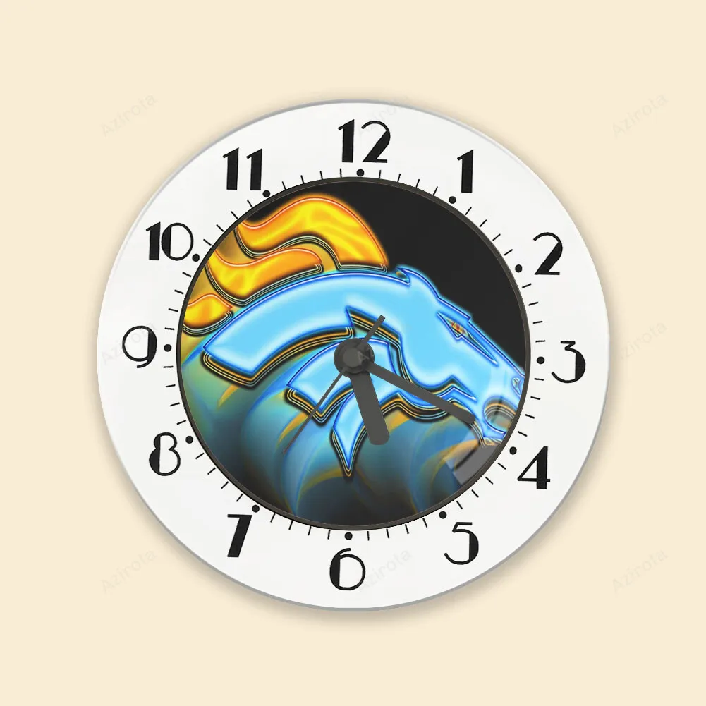 Denver Broncos Emblem v3 Alarm Clock