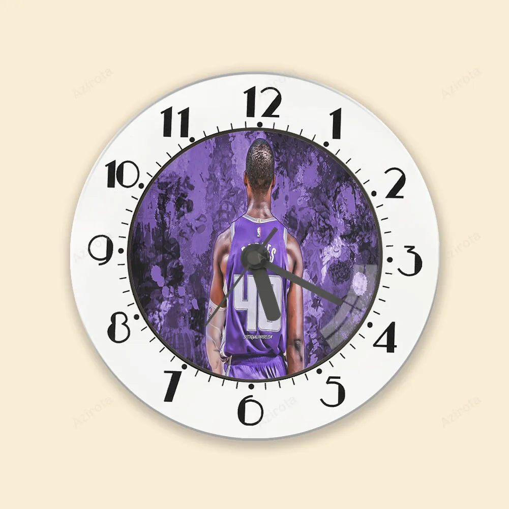 Sacramento Kings Harrison Barnes 40 Texture2 Alarm Clock
