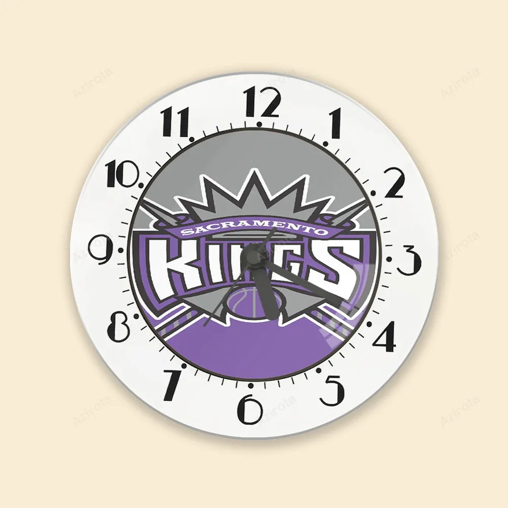Sacramento Kings Emblem Texture7 Alarm Clock