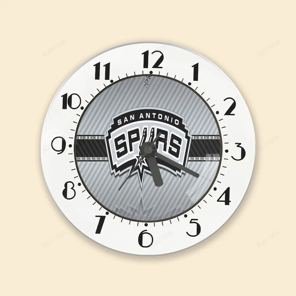 San Antonio Spurs Black Line Alarm Clock