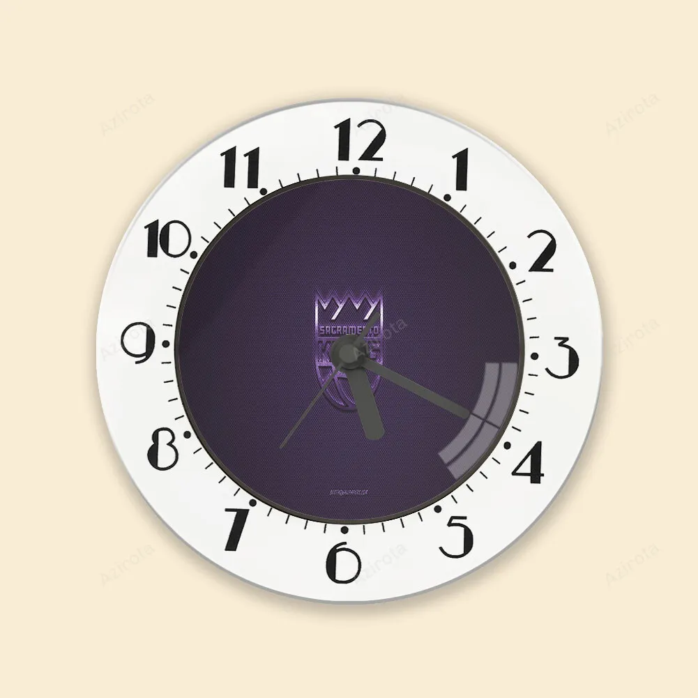 Sacramento Kings Emblem Texture2 Alarm Clock