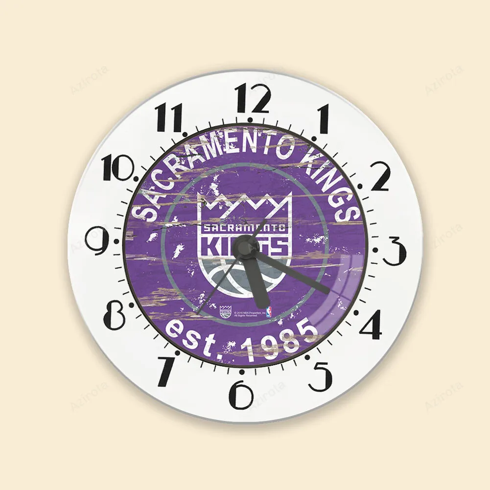 Sacramento Kings Emblem Vintage Alarm Clock Alarm Clock