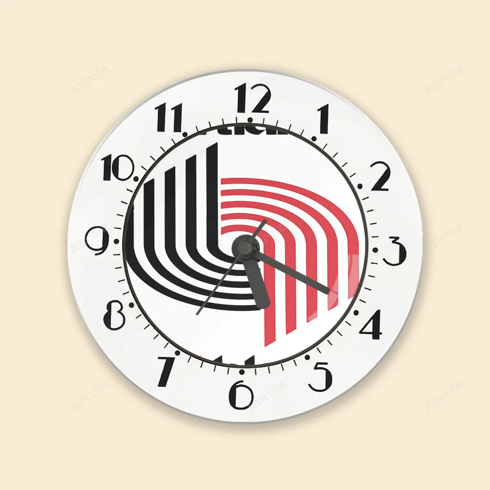 Portland Trail Blazers Red Black White Alarm Clock