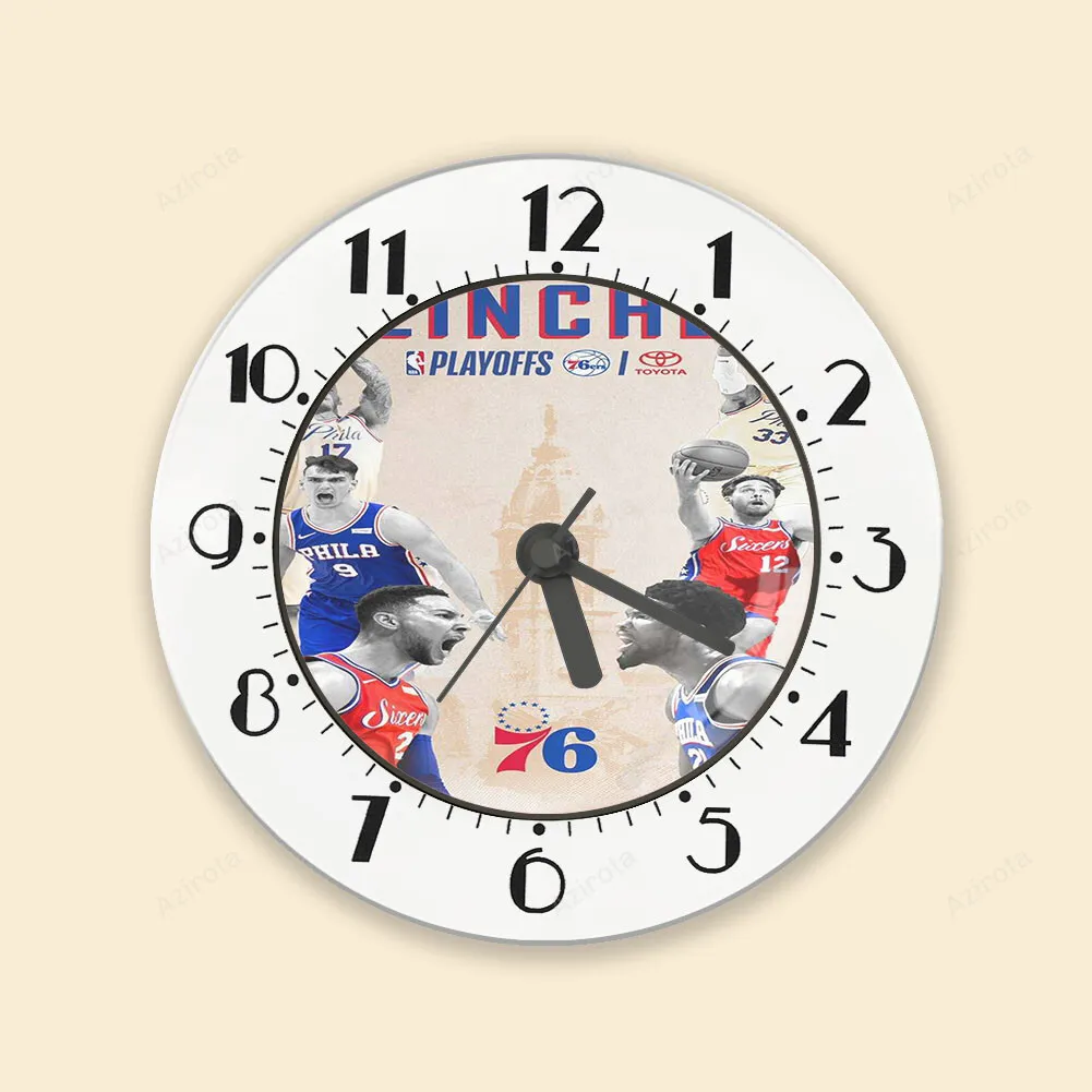 Philadelphia 76ers Players Playing Alarm Clock